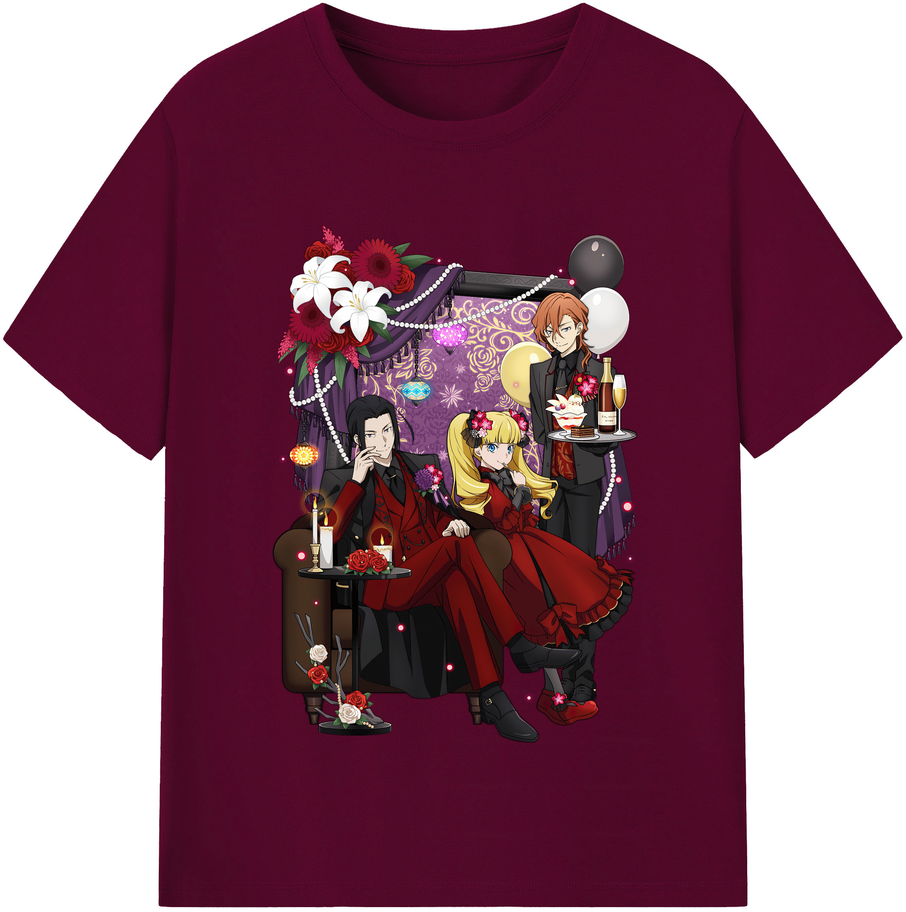 （画像用） 文豪ストレイドッグス Bungo Stray Dogs レディースカジュアルプリントTシャツ（綿100％）